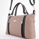 Сумка Саломея 127 норвежский тауп + черный