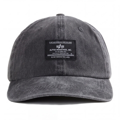 Бейсболка Alpha Industries Battlewash Cap Black (Черная)
