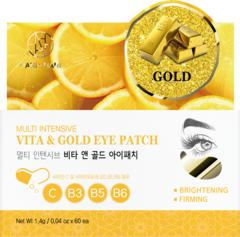 HANIxHANI Гидрогелевые патчи для глаз с витаминами и коллоидным золотом Multi Intensive Vita & Gold Eye Patch  60шт