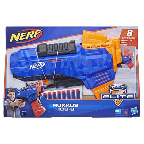 Бластер Nerf Elite Ruckus ICS-8 + 8 стрел