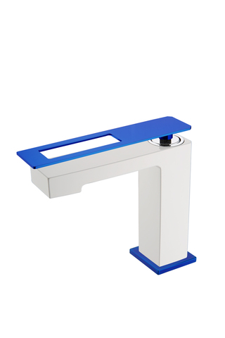 Boheme Q 141-WUV Смеситель для раковины, цвет: синий,белый