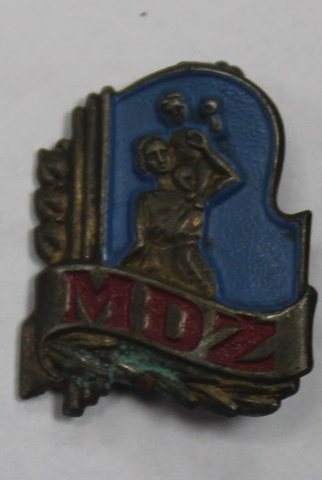Значок MDZ (Материнство и дети). Чехословакия (Тяжелый). XF