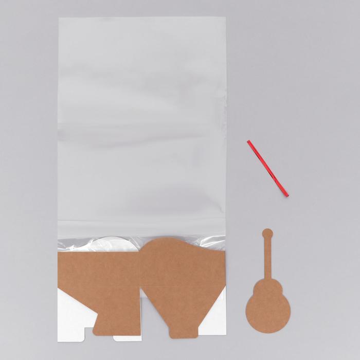 Крафт-пакет с окошком без дна 11*21(26) см,1 шт купить по цене 8 руб. в магазине AROMATIZE