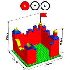 Набор GigaBloks 10: Крепость на платформе