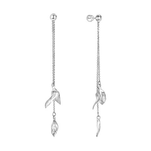 Моносерьга KISS OF THE WIND серебро