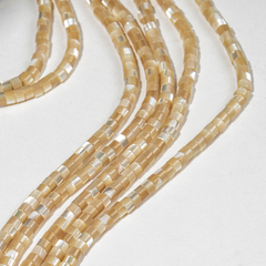 Перламутр морских ракушек, карамельного оттенка, разделитель 4*2,2мм