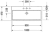 Раковина мебельная Duravit Vero Air 2350100044
