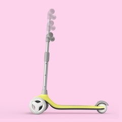 Детский кикборд Rice Rabbit Scooter Pink (Розовый)