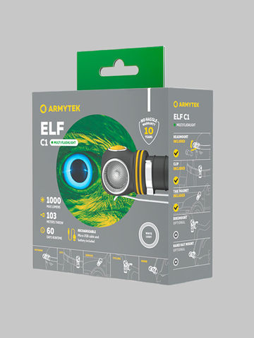 Фонарь Armytek Elf C1 Micro-USB White