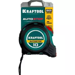 KRAFTOOL AutoStop, 10 м х 25 мм, рулетка с автостопом (3412-10-25)