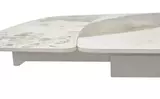 фото 3 Стол RIVOLI 140 GLOSS LUXURY PANDORA SOLID CERAMIC / WHITE, DISAUR на profcook.ru