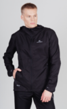 Беговой ветрозащитный костюм с капюшоном Nordski Run Total Black мужской