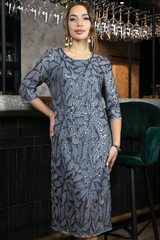Платье Объятие ночи (серое) П11563 LT Collection