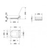 Duravit SensoWash® Slim 610000000000000 Сиденье для унитаза с функцией биде, Duravit, с крышкой, ширина, мм-370, длина, мм-515, высота, мм-115, подключение-скрытое, оснащение-ПДУ, управление функциями крышки и сиденья с помощью электричества, душ для