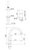 Remer EG557CFP Смеситель для раковины Edge EG557CFP, черный брашированный хром, шт
