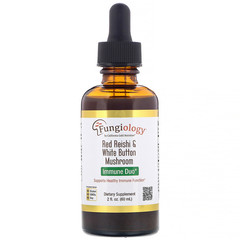 California Gold Nutrition, Fungiology, трутовик лакированный и шампиньон двуспоровый, Immune Duo, 2 жидких унции (60 мл)