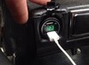 Двойная USB розетка с вольтметром для установки в пластик