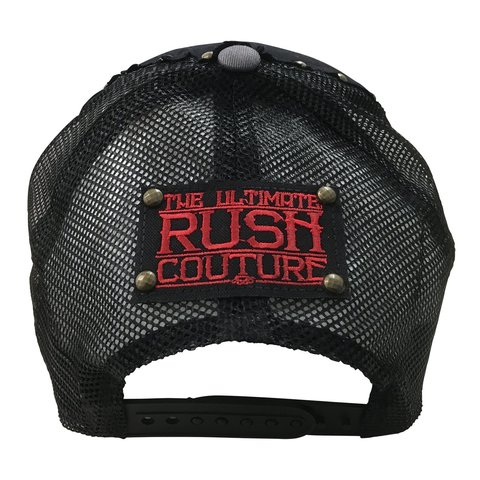 Rush Couture | Бейсболка мужская MOTORPSYCHO CLUB SNAP HAT Black RC170 сзади