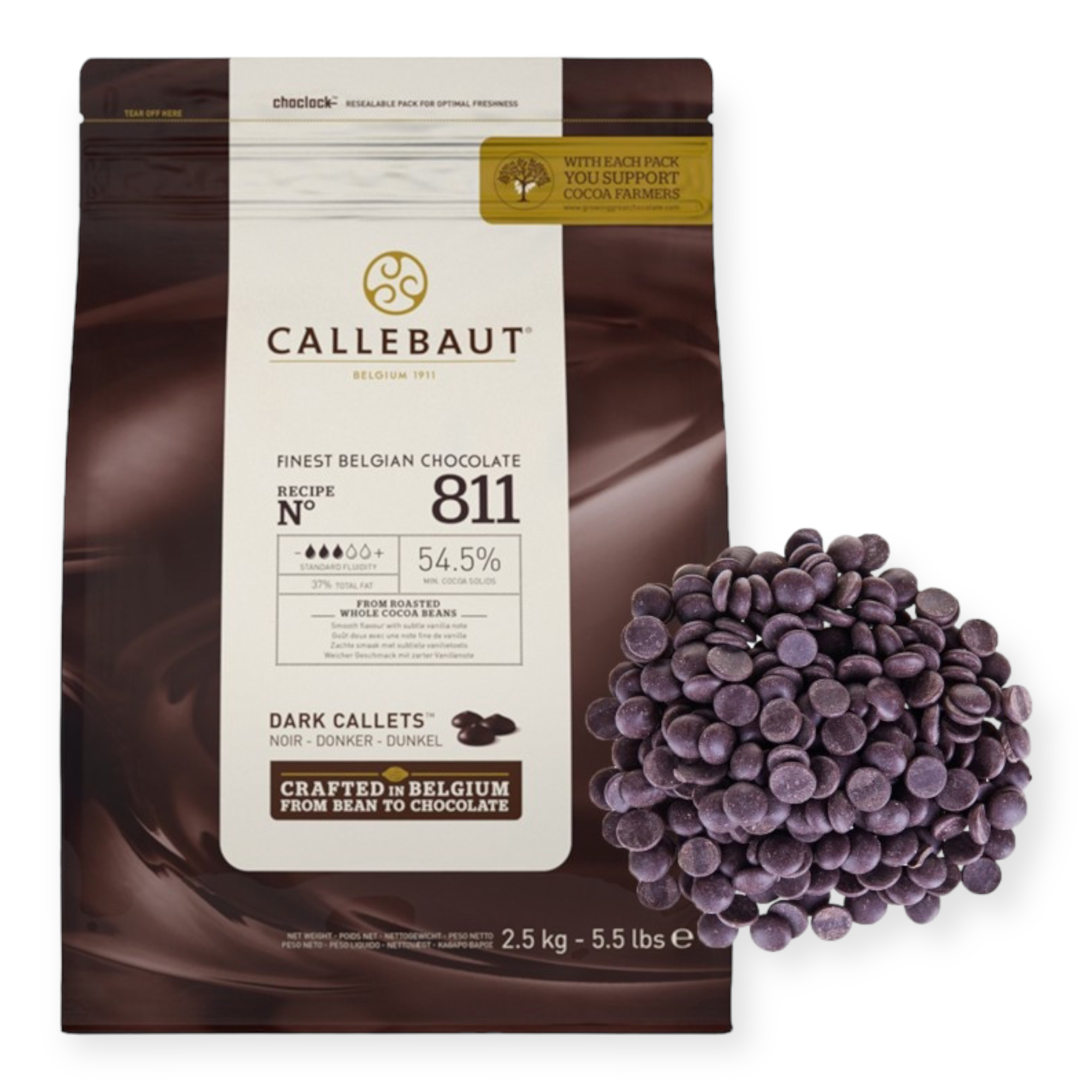 Шоколад Callebaut темный 54,5%
