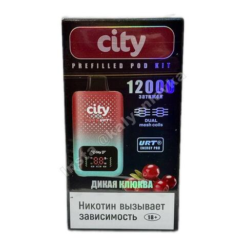 City Energy Pro URT POD Kit - Дикая Клюква 12000 затяжек