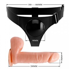 Страпон Tom с поясом для фиксации