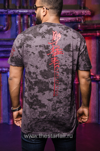 Affliction | Футболка мужская Mosher Warriors A228083 спина