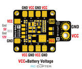 Плата распределения питания Matek 100A 5V/12V PDB-XT60