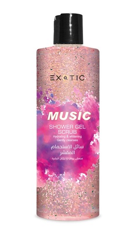 Exotic EX-22 Гель-скраб увлажняющий парфюмированный для душа (F Music)  500 ml