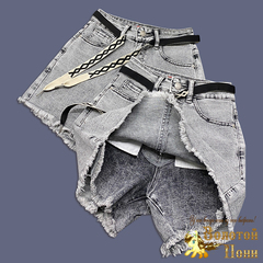 Юбка-шорты джинс д (9-14) 250411-RW6082