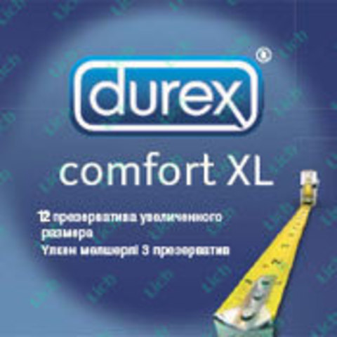 Презервативы большого размера DUREX  COMFORT XL, 12 шт.