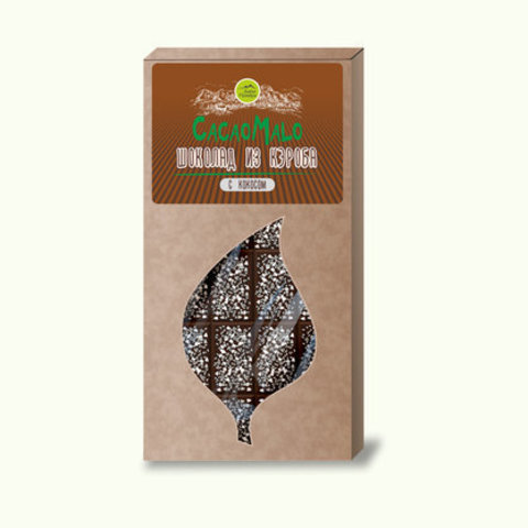 CacaoMalo шоколад из кэроба необжареного с кокосом 85 гр