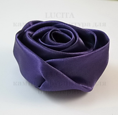 Роза атласная фиолетовая 50 мм