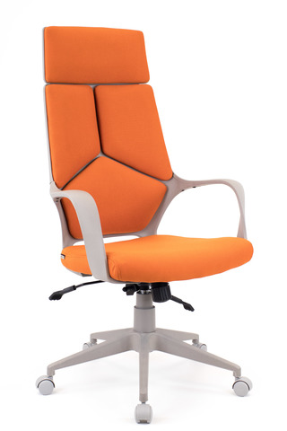 Кресло Everprof Trio Grey TM Ткань Оранжевый 122*49*46 Пластик ТопГан Мульти - механизм качания с возможностью фиксации кресла в любом положении
