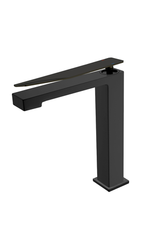 Boheme Q 142-BB.2 Смеситель для раковины высокий, цвет: чёрный