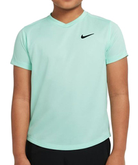 Детская футболка Nike Court Dri-Fit Victory SS Top - mint foam/mint foam/black