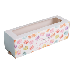 Коробочка для макаронс «Make life sweet», 18 х 5.5 х 5.5 см