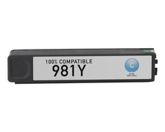 Совместимый картридж L0R13A 981 макс. емкости для HP PageWide 556/558 16K Cyan