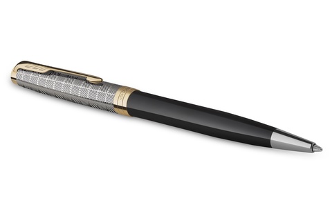 Ручка шариковая Parker Sonnet Premium 2021, K537, Metal & Black Lacquer GT (2119787)