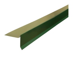 Планка торцевая для гибкой черепицы (RAL 6005) зеленый мох (2 м)