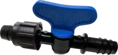 Кран с переходом трубка 16мм - капельная лента