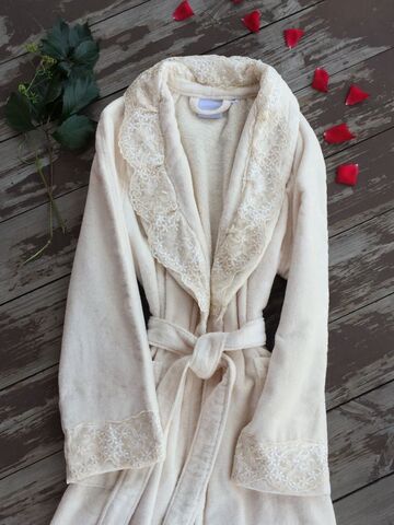 Халат Sandri Lace-1 бежевый