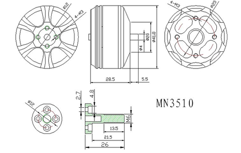 T-Motor MN3510 KV630