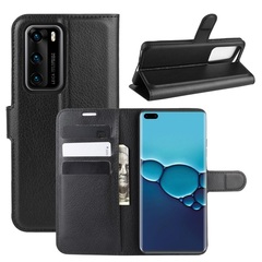 Чехол книжка на Huawei P40, с отсеком для карт и подставкой от Caseport