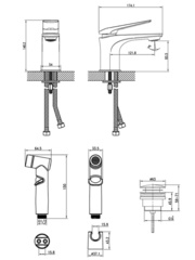 Смеситель для раковины и биде Lemark Allegro - LM5916CW