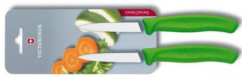 Набор ножей кухонных Victorinox Swiss Classic 2 шт., Green (6.7606.L114B)