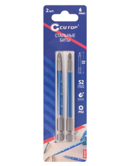 83-340 Набор стальных бит, 2 шт., CUTOP Profi, PH2, 100 мм
