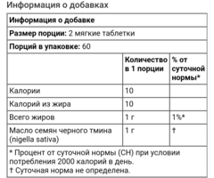 Source Naturals, Масло черного тмина, 120 мягких таблеток