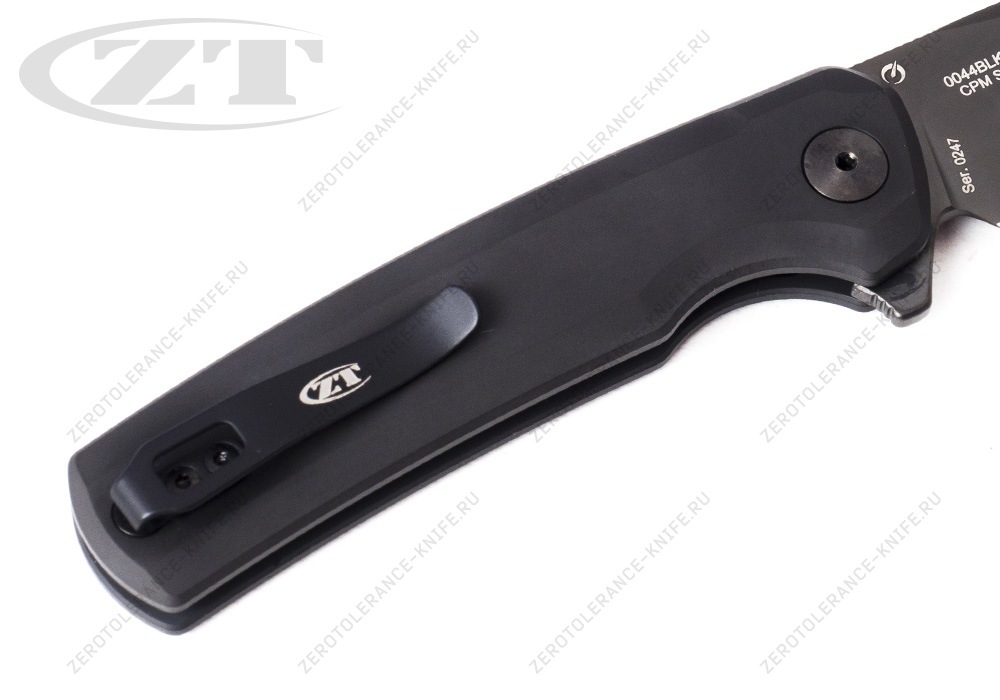 Нож Zero Tolerance 0044BLK Button Lock Flipper - фотография 