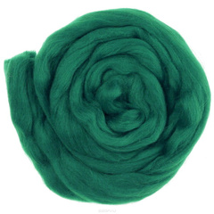 Шерсть для валяния "ПЕХОРКА", полутонкая шерсть 50г, 335 изумруд