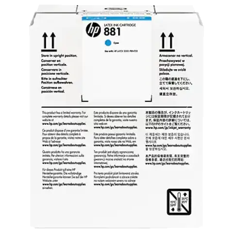 Картридж HP 881 CR331A 5-Ltr Cyan Latex Ink Cartridge для HP Latex 1500/3000/3100/3200/3500